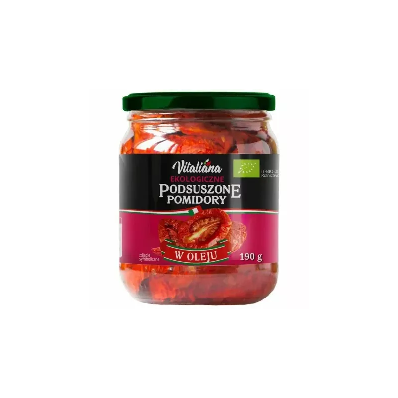 Pomidory Podsuszone w Oleju Bio 190 g - Vitaliana