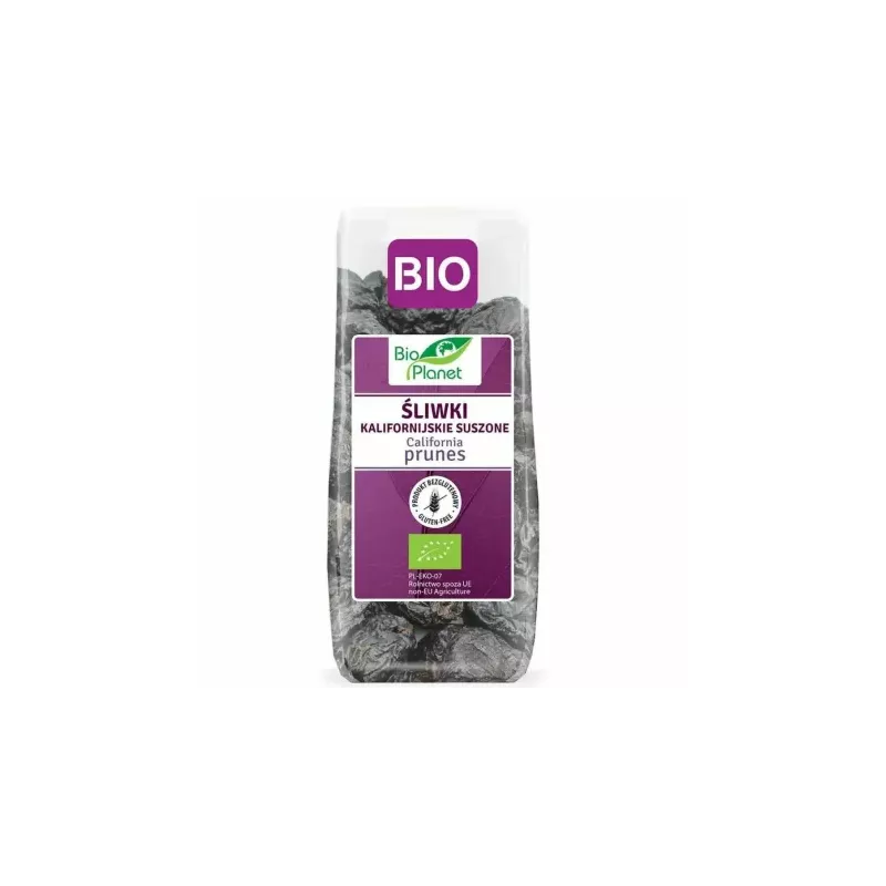 Śliwki Kalifornijskie Bez Pestek Suszone Bezglutenowe Bio 200 g - Bio Planet