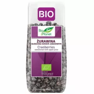 Żurawina Suszona Cięta Słodzona Sokiem Jabłkowym Bio 100 g - Bio Planet