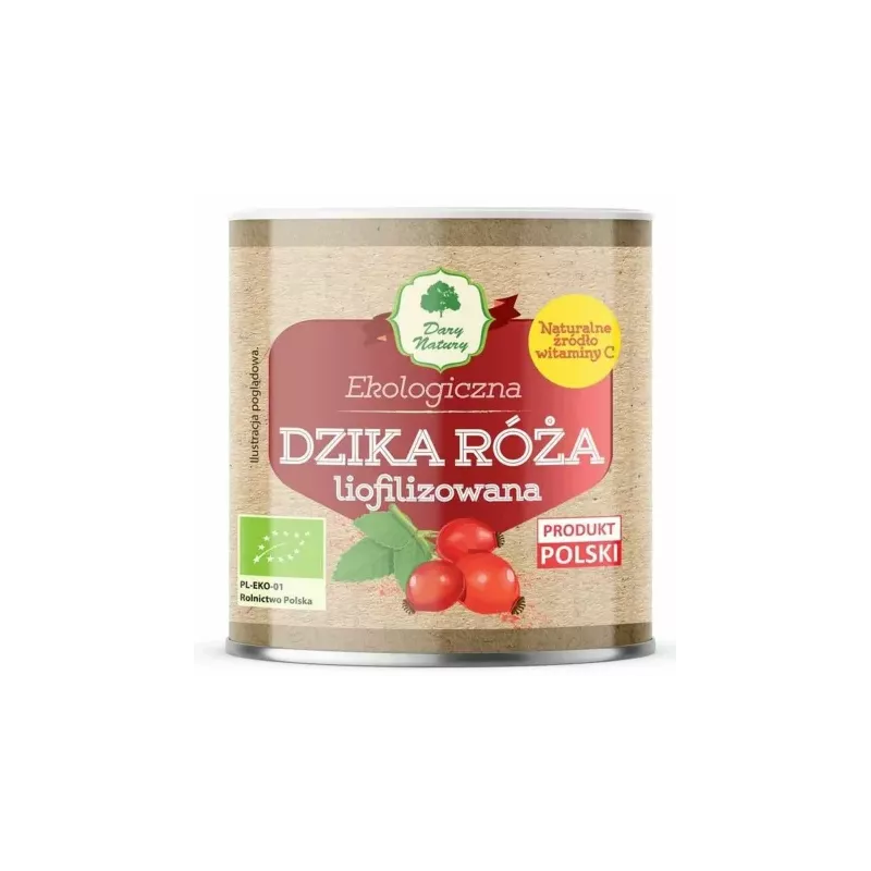 Dzika Róża Liofilizowana w Proszku EKO 70 g - Dary Natury