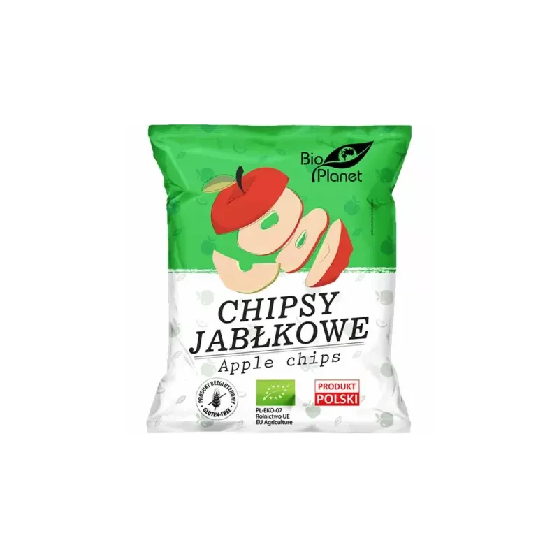 Chipsy Jabłkowe Bezglutenowe Bio 100 g - Bio Planet