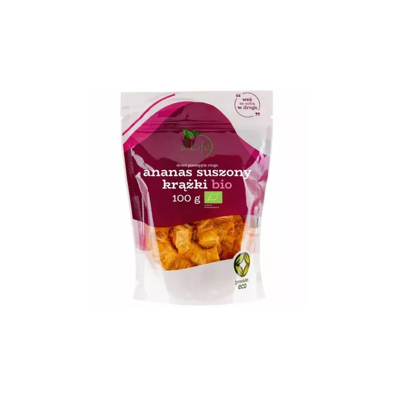 Ananas Suszony Krążki Bio 100 g - Biolife