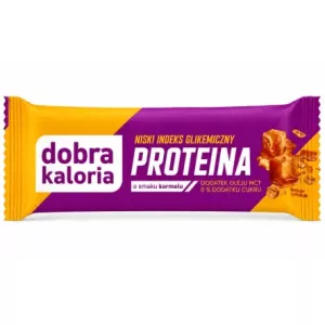 Baton PROTEINA Karmel Niskie IG 45 g - Dobra Kaloria