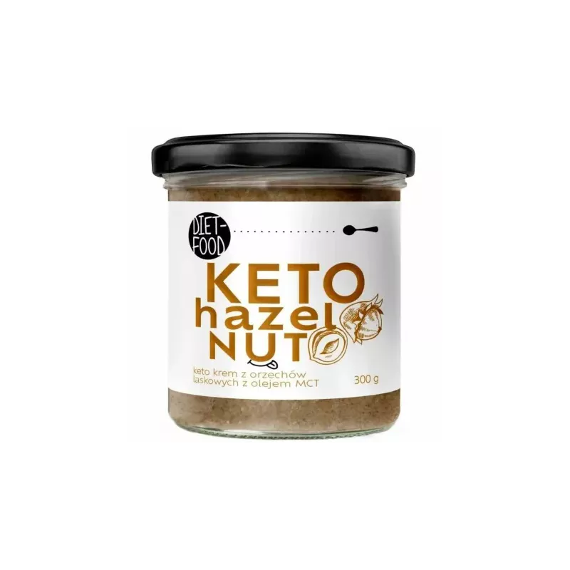 Keto Krem z Orzechów Laskowych z Olejem MCT 300 g - Diet-Food