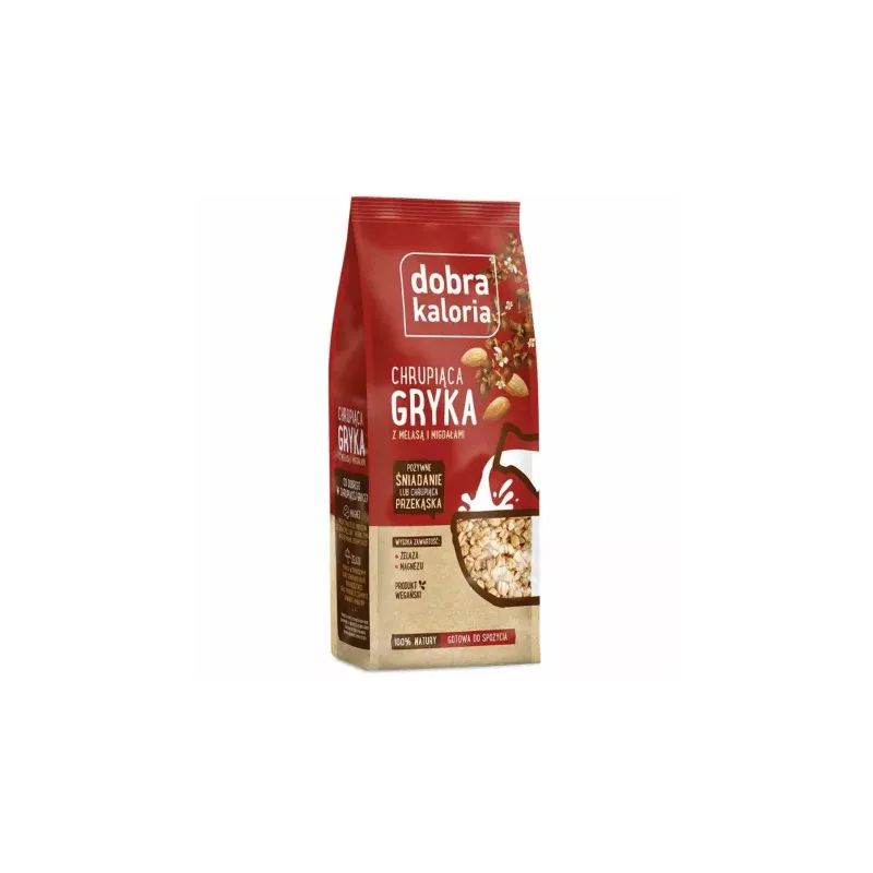 Chrupiąca Gryka z Melasą i Migdałami 100 g - Dobra Kaloria
