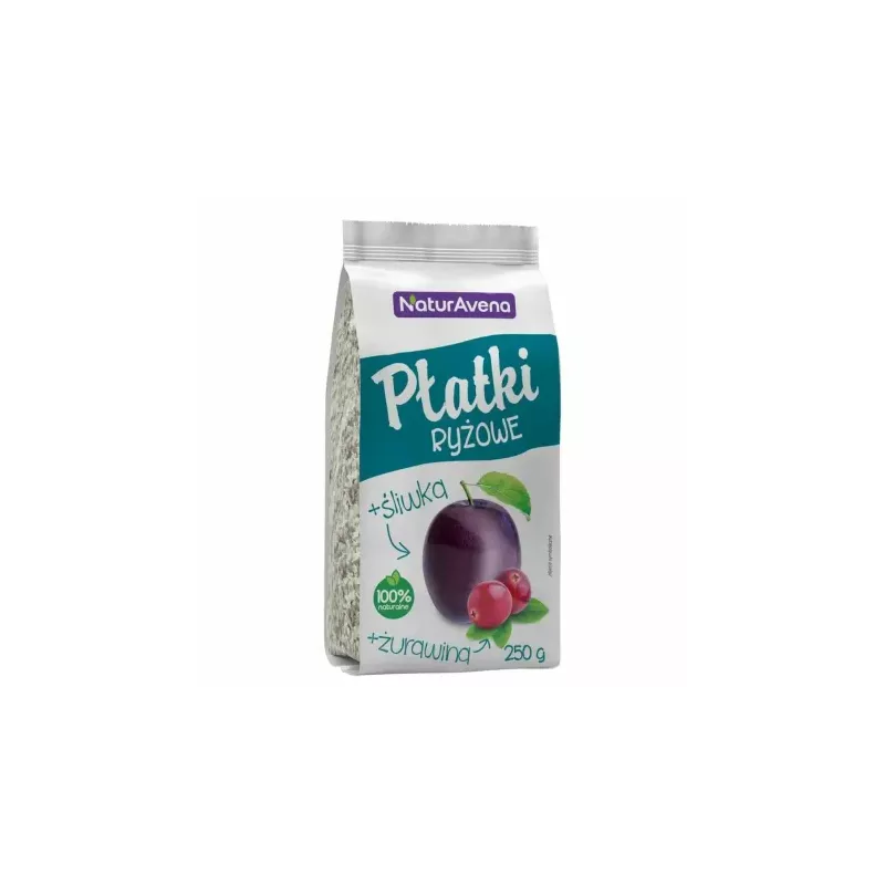 Płatki Ryżowe z Żurawiną i Śliwką 250 g - Naturavena
