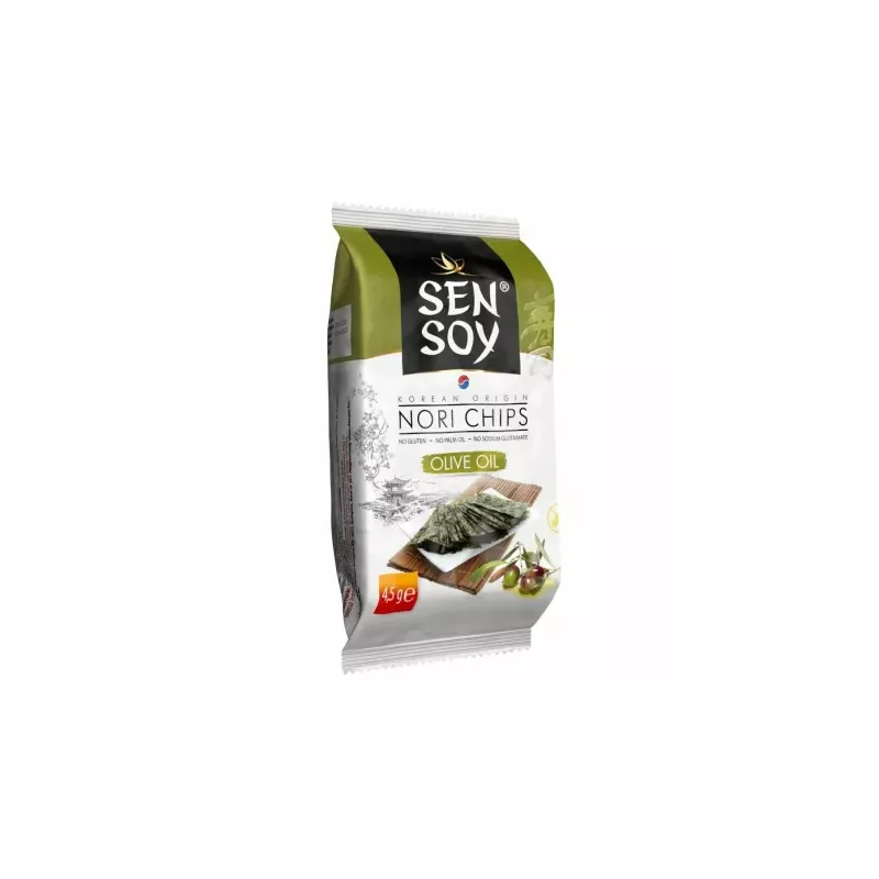 Chipsy Nori Oliwa z Oliwek 4,5 g - Sen Soy