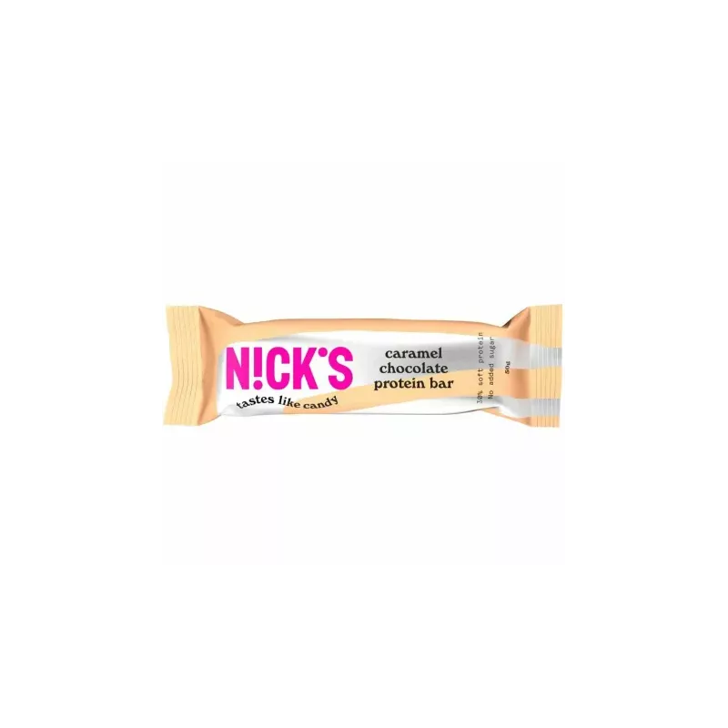 Baton Proteinowy Słony Karmel w Mlecznej Czekoladzie 50 g - Nicks