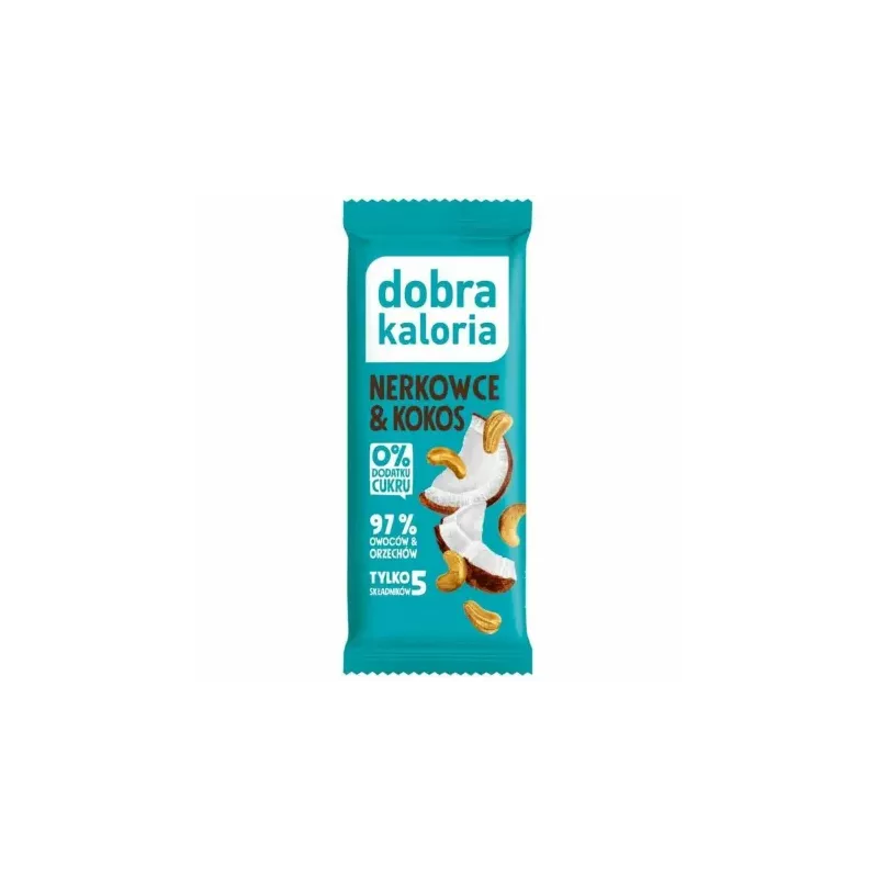 Baton Nerkowce i Kokos 35 g - Dobra Kaloria