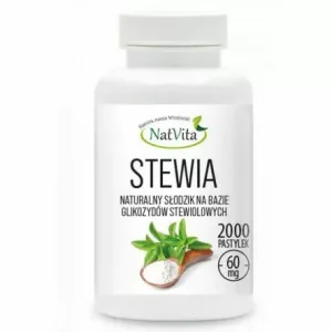 Stewia Słodzik Pastylki 2000 Sztuk - NatVita