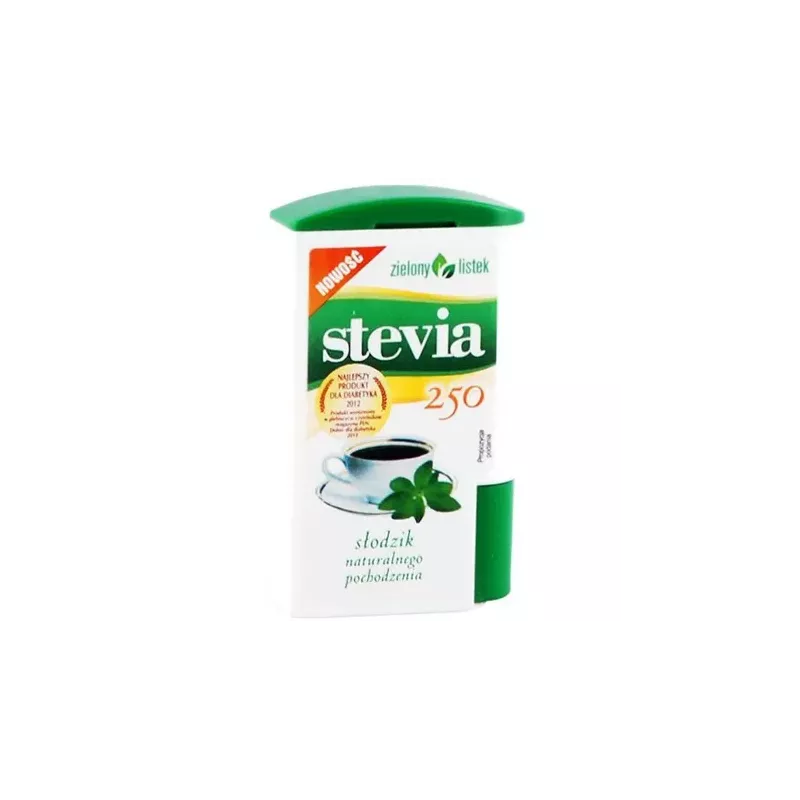 Stevia Tabletki Dozownik 250 sztuk - Zielony Listek
