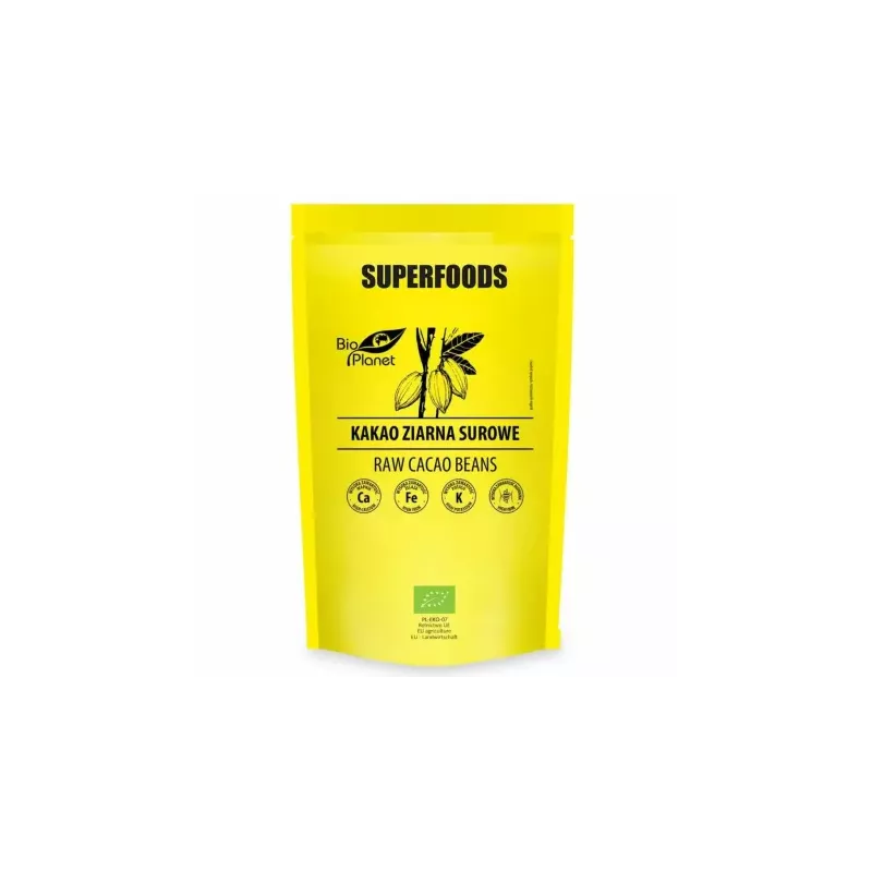 Kakao Ziarna Surowe Bio 200 g - Bio Planet