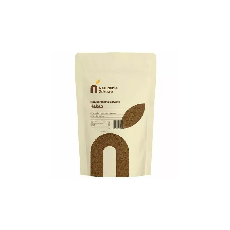 Kakao w Proszku Alkalizowane 500 g - Naturalnie Zdrowe