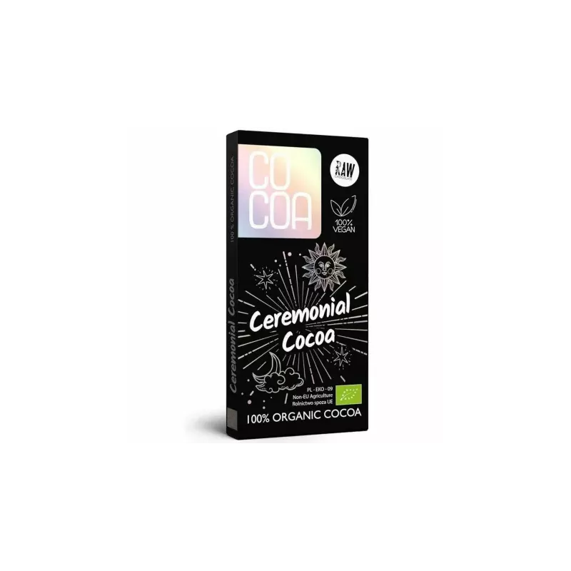 Kakao Ceremonialne Tabliczka Bio 50 g - Cocoa