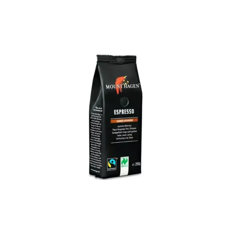 Kawa Ziarnista Espresso Fair Trade Bio 250 g - Mount Hagen