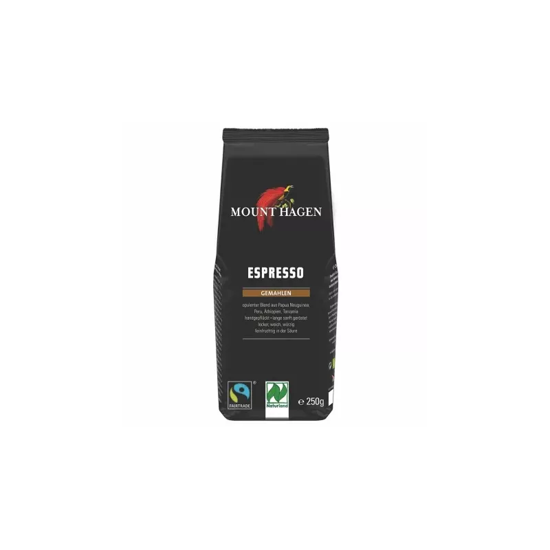 Kawa Mielona Espresso Fair Trade Bio 250 g - Mount Hagen