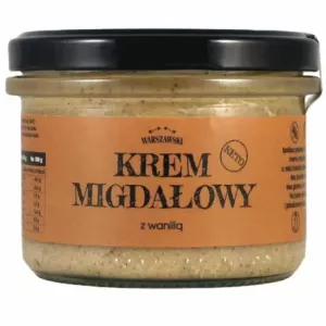 Krem Migdałowy z Wanilią Keto Bez Dodatku Cukru 190 g - Baton Warszawski
