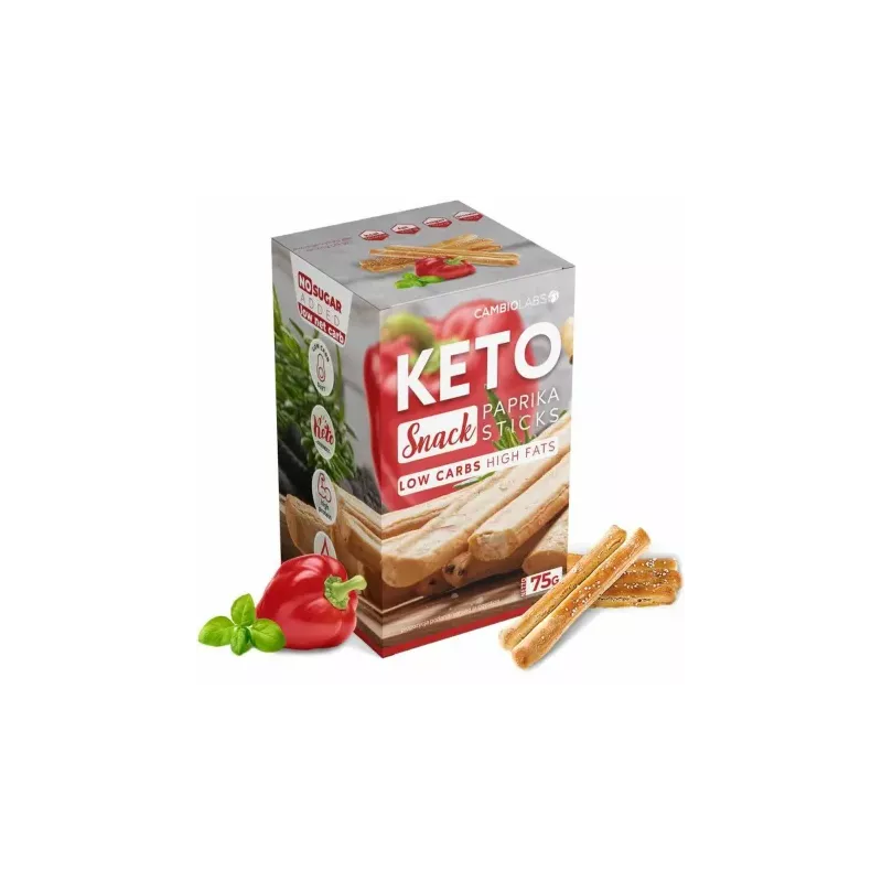 KETO Snack Paluszki Paprykowe 75 g - CambioLabs