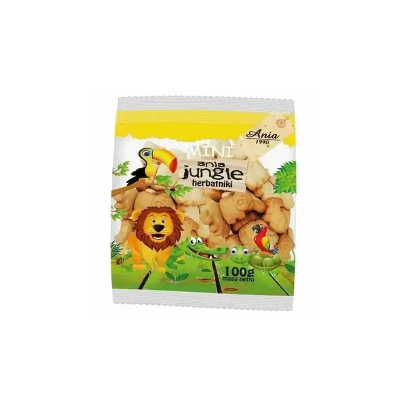Herbatniki Mini Jungle 100 g - Ania