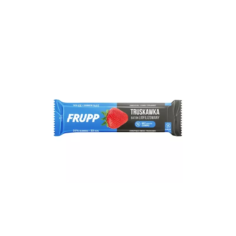 Baton Liofilizowany Truskawka Bezglutenowy 10 g - Frupp