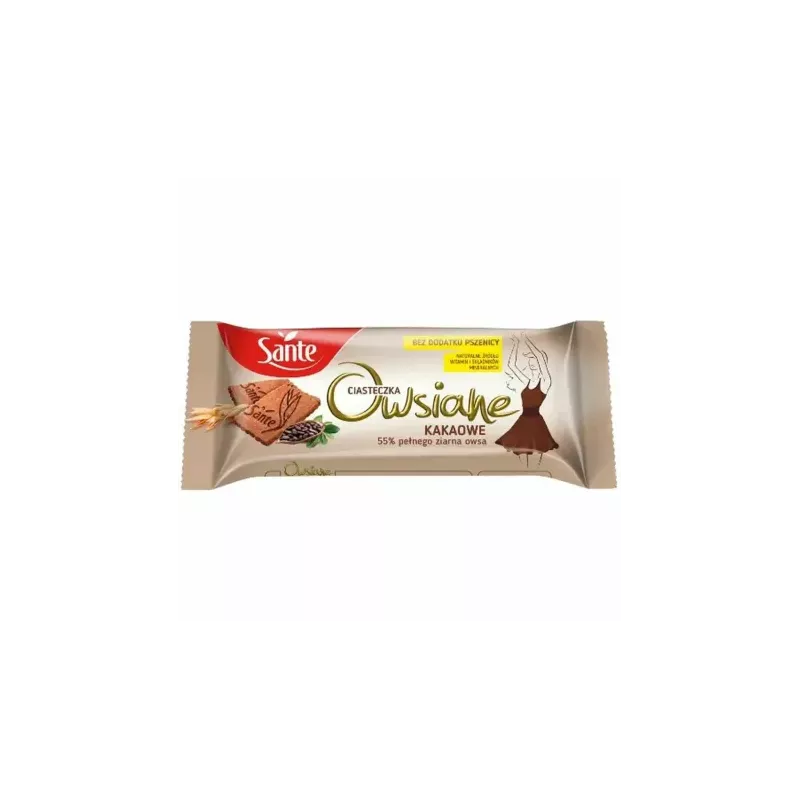 Ciasteczka Owsiane Kakaowe 150 g - Sante