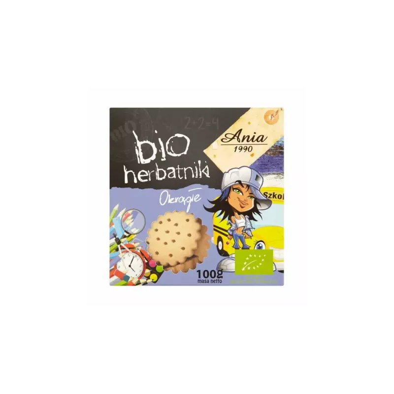 Herbatniki Okrągłe Bio 100 g - Ania