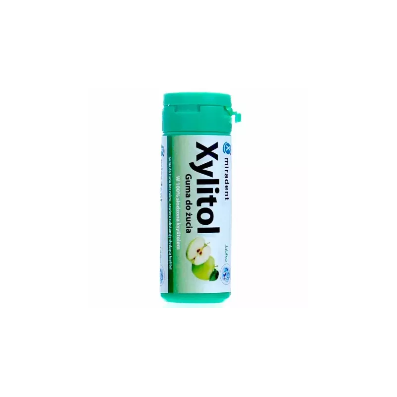 Xylitol Guma do Żucia Jabłko (30 Sztuk) - Miradent