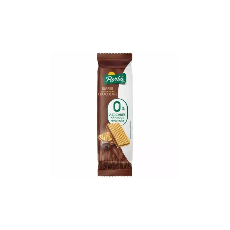 Wafelki Nadziewane Kakaowe Bez Dodatku Cukru 150 g - Florbu