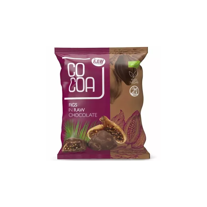 Figi w Surowej Czekoladzie Bio 70 g - Cocoa