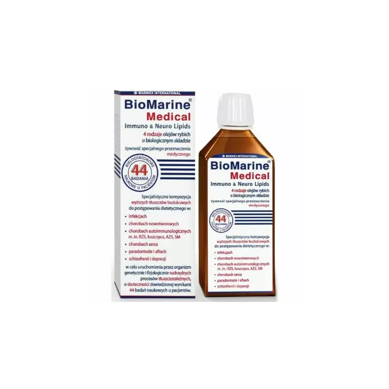 Immuno and Neuro Lipids Płyn 200 ml - BioMarine Medical
