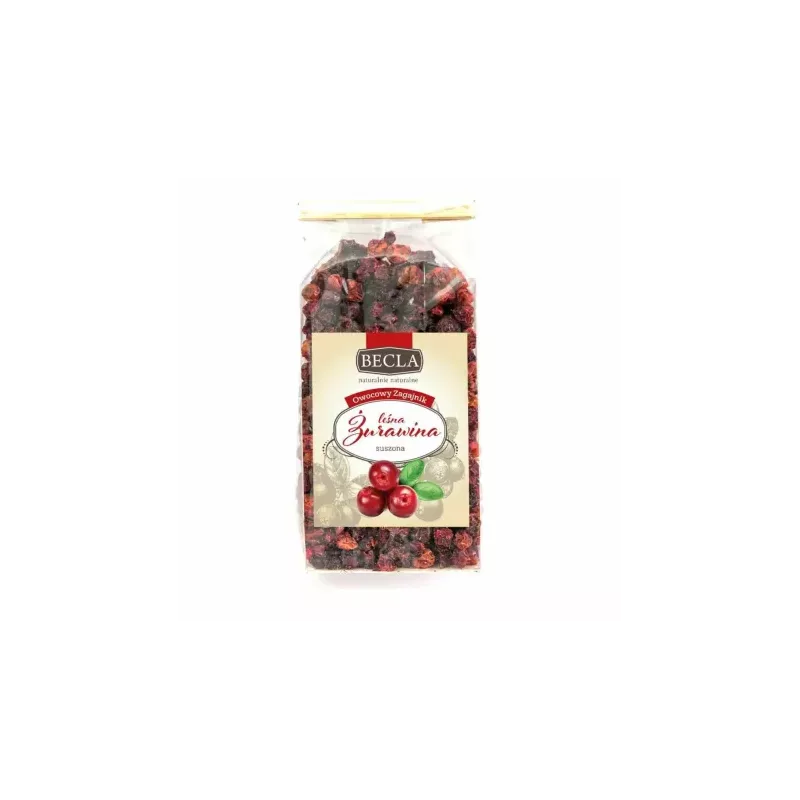 Żurawina Leśna Suszona Owoc 50 g - Becla