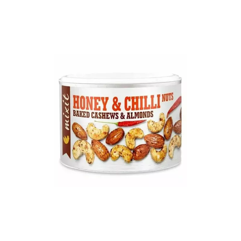 Honey and Chilli Pieczone Orzechy z Miodem i Chili 140 g - MIXIT