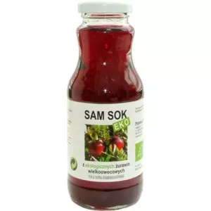 Sok z Żurawiny Wielkoowocowej NFC Bio 250 ml - SAMSOK