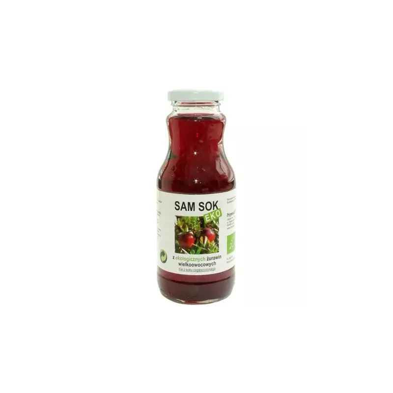 Sok z Żurawiny Wielkoowocowej NFC Bio 250 ml - SAMSOK