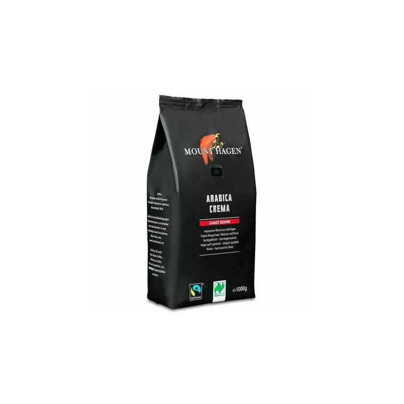 Kawa Ziarnista Arabica Crema Fair Trade Bio 1 kg - Mount Hagen