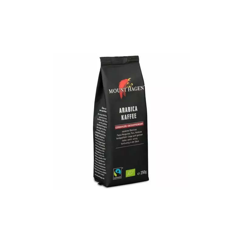 Kawa Mielona Arabica Bezkofeinowa Fair Trade Bio 250 g - Mount Hagen