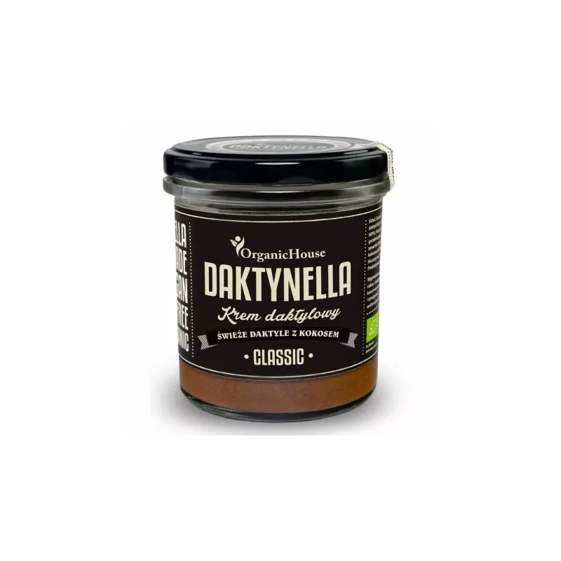 Daktynella Krem Kokosowo - Daktylowy Classic Bezglutenowy Bio 280 g - Organic House