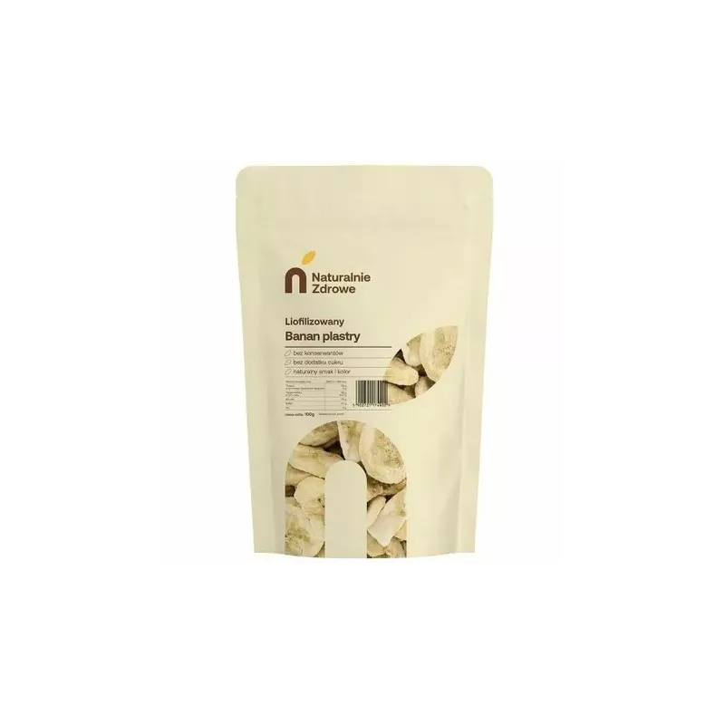 Banan Liofilizowany Plastry 100 g - Naturalnie Zdrowe