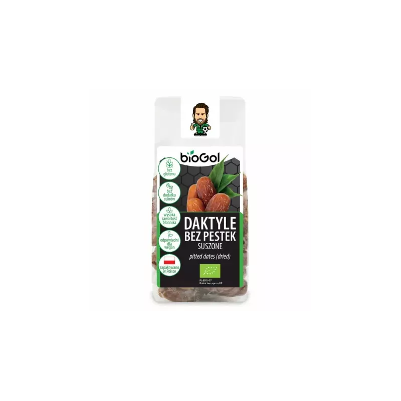 Daktyle Bez Pestek Suszone Bezglutenowe Bio 150 g - Biogol