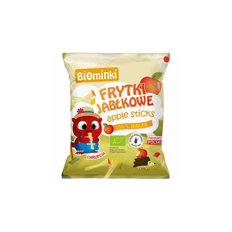 Frytki Jabłkowe Bezglutenowe Bio 40 g - Biominki
