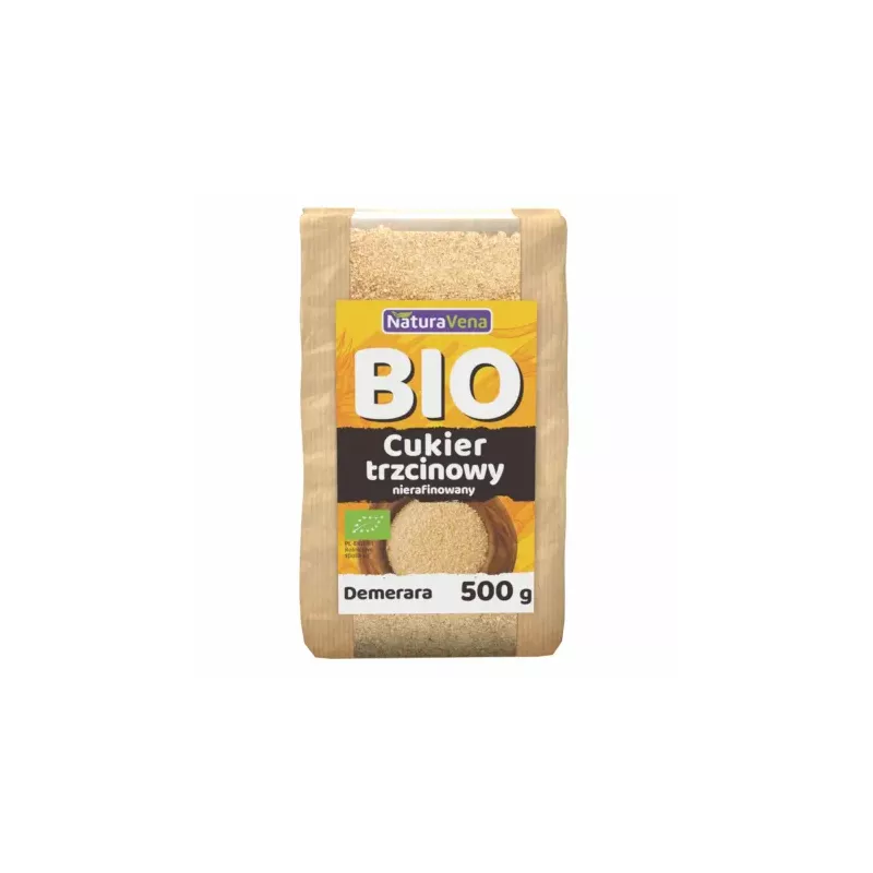 Cukier Trzcinowy Nierafinowany Bio 500 g NaturAvena