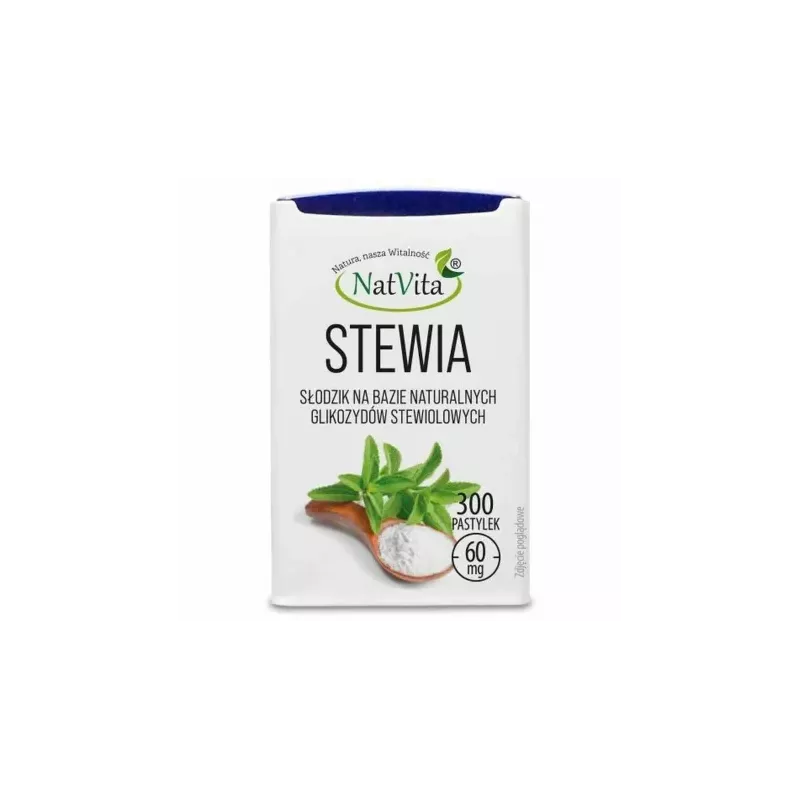 Stewia Pastylki w Dozowniku 60 mg 300 pastylek - Natvita