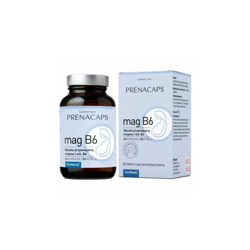 PRENACAPS Mag B6 60 Kapsułek - Formeds