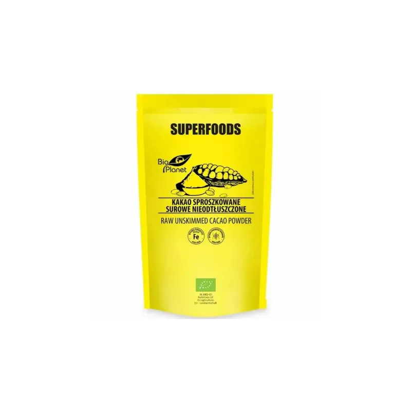 Kakao Sproszkowane Surowe Nieodtłuszczone Bio 150 g - Bio Planet