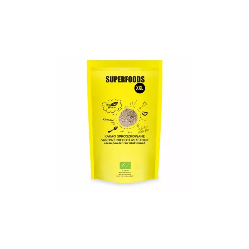 Kakao Sproszkowane Surowe Nieodtłuszczone Bio 400 g - Bio Planet