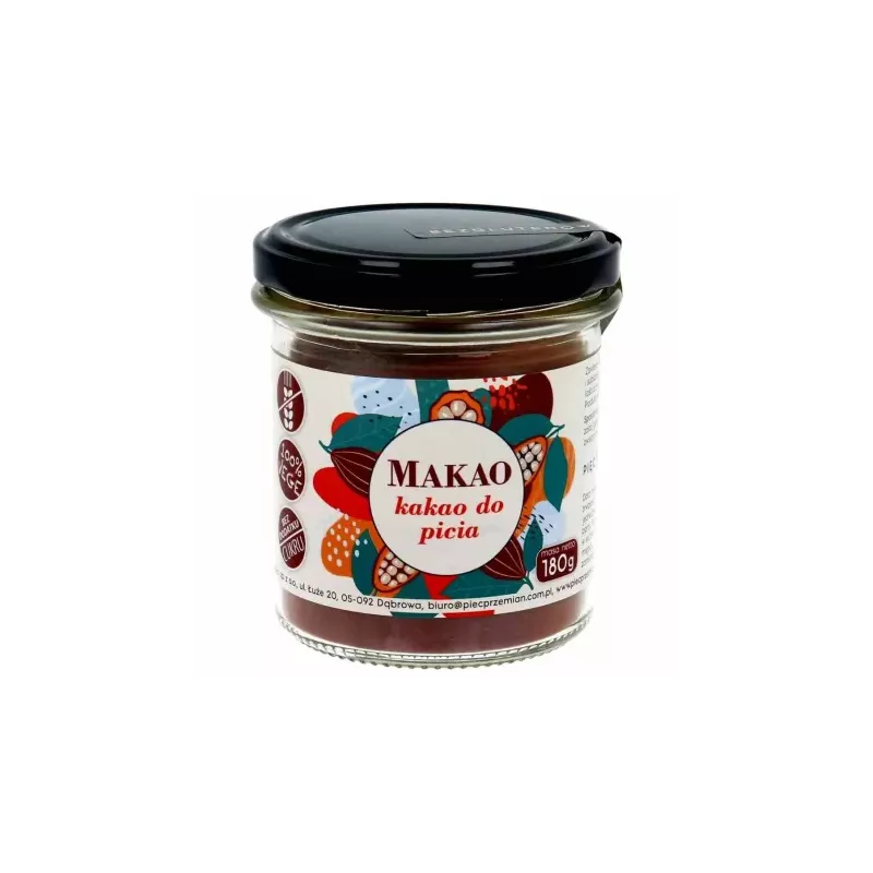 Makao - Kakao do Picia Bez Dodatku Cukru na Erytrytolu 180 g - Simpatiko