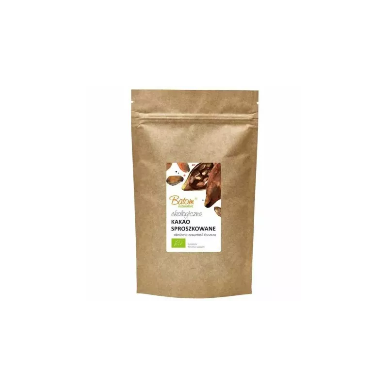 Kakao Odtłuszczone Sproszkowane BIO 500 g - BATOM