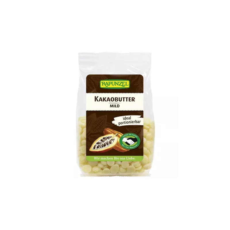 Tłuszcz Kakaowy w Krążkach Bio 100 g - Rapunzel - Masło Kakaowe Spożywcze Ekologiczne