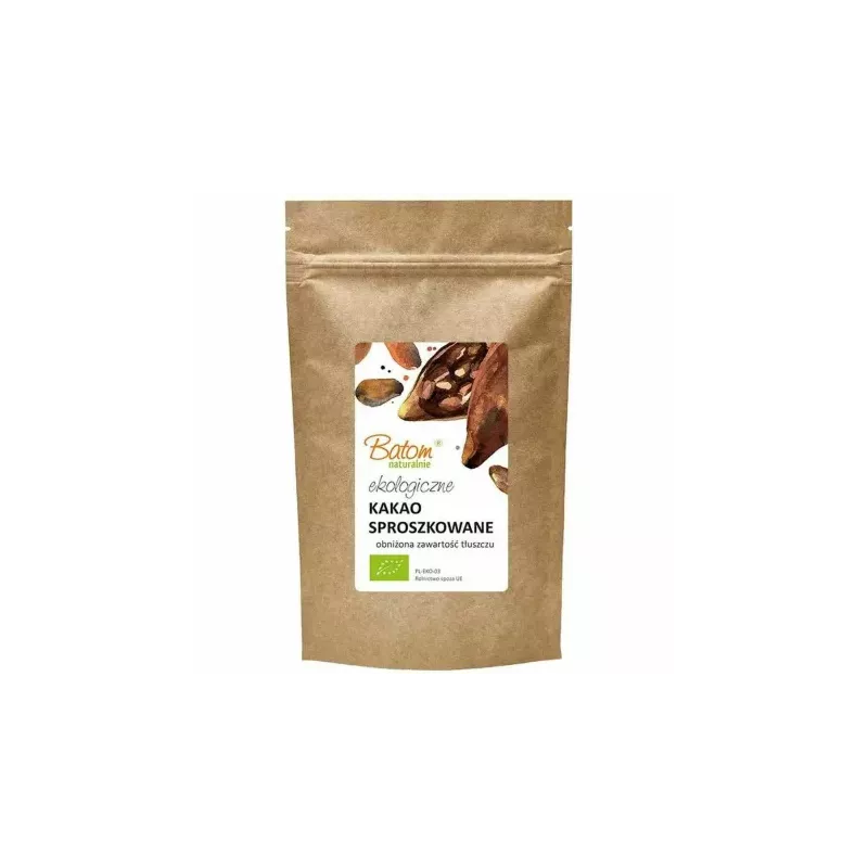 Kakao Odtłuszczone Sproszkowane BIO 250 g - BATOM