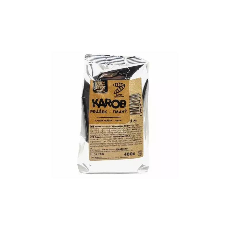 Karob w Proszku Ciemny 400 g - Provita
